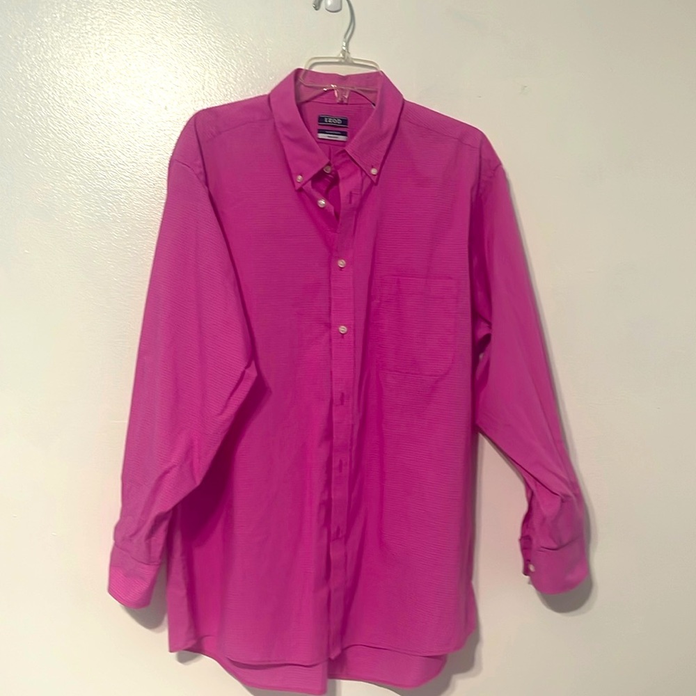 Men’s Izod XL 17- 17 1/2 32-33 long sleeve button down.